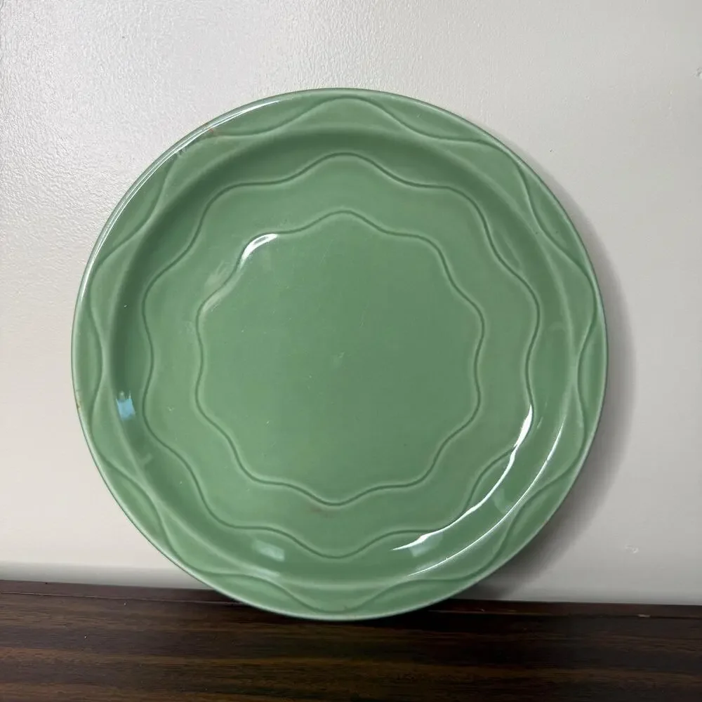 Vintage Syracuse Cantina Sage Green Plate